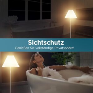 WindowShield® Abdunklungsfolie mit Video-Anleitung und Sichtschutz - Schwarz, 44,5 x 200 cm