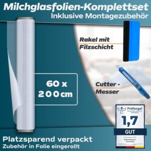 WindowShield® Fensterfolie Blickdicht | Milchglasfolie selbsthaftend für optimale Privatsphäre