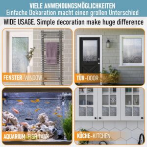 WindowShield® Fensterfolie Blickdicht mit Mosaikmuster: Sichtschutz und Kälteschutz in einem