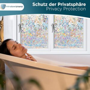 WindowShield® Fensterfolie Blickdicht mit Regenbogenmuster: Dein Sichtschutz mit Stil