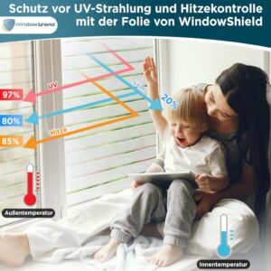 WindowShield® Sichtschutzfolie mit Streifenmuster - Perfekter Sichtschutz und Kälteschutz für Ihr Fenster