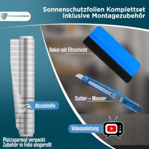 WindowShield® Sichtschutzfolie mit Streifenmuster - Perfekter Sichtschutz und Kälteschutz für Ihr Fenster