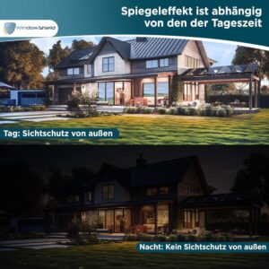 WindowShield® UV-Schutz Sonnenschutzfolie für Fenster innen oder außen, Selbstklebend, Silber reflektierende Fensterfolie, Rückstandslose Sonnenschutz Folie